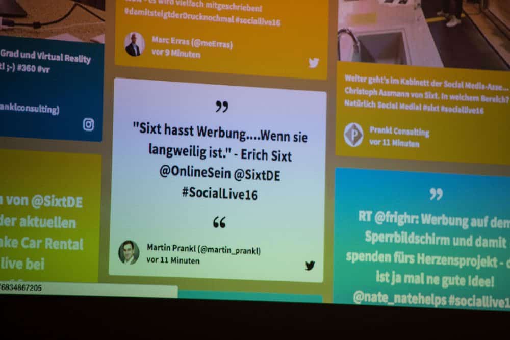 SocialLive Twitterwall