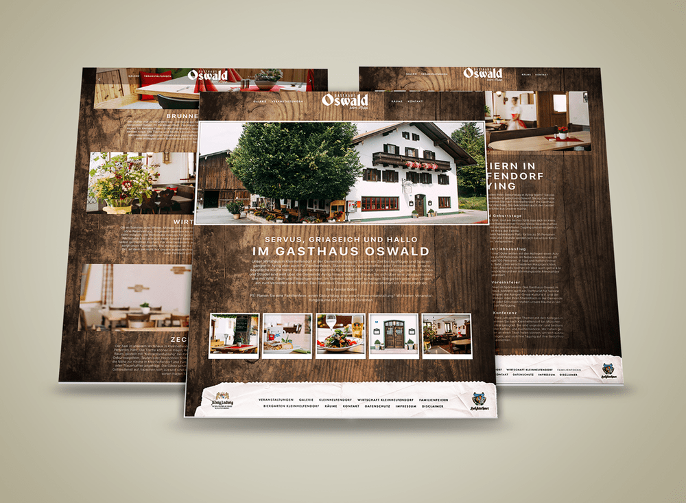 Webdesign Aying: Das Gasthaus Oswald